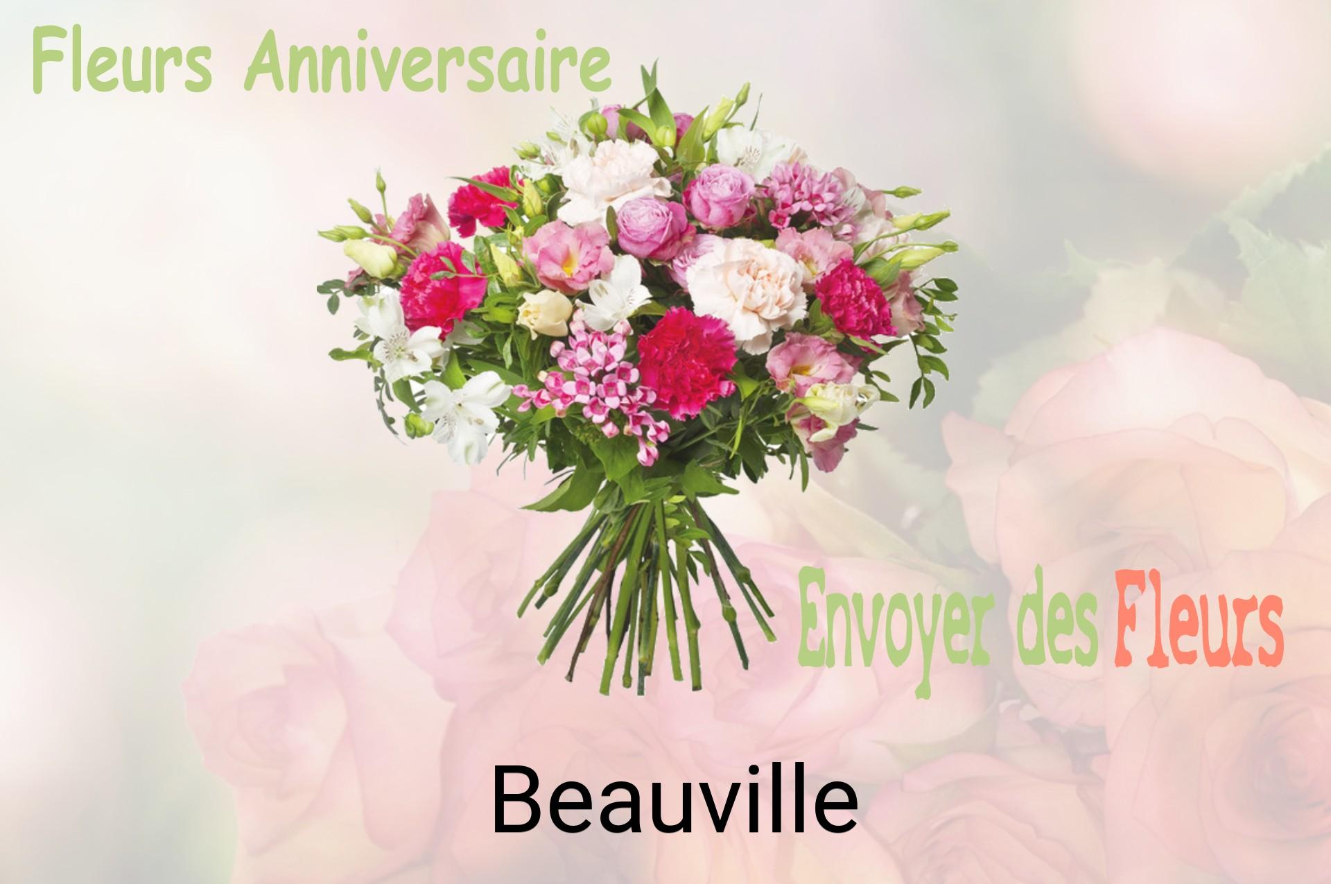 Bouquet de fleurs d’anniversaire livré à Beauville